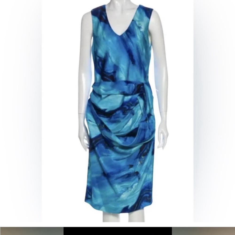 Vera WANG SZ 10 Elegant Blue Dress
